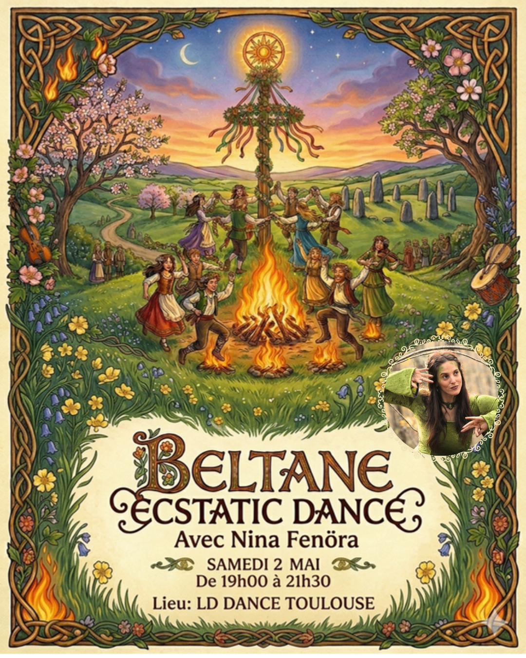 Beltane Ecstatic Dance avec Nina Fenöra — LD Dance Toulouse
