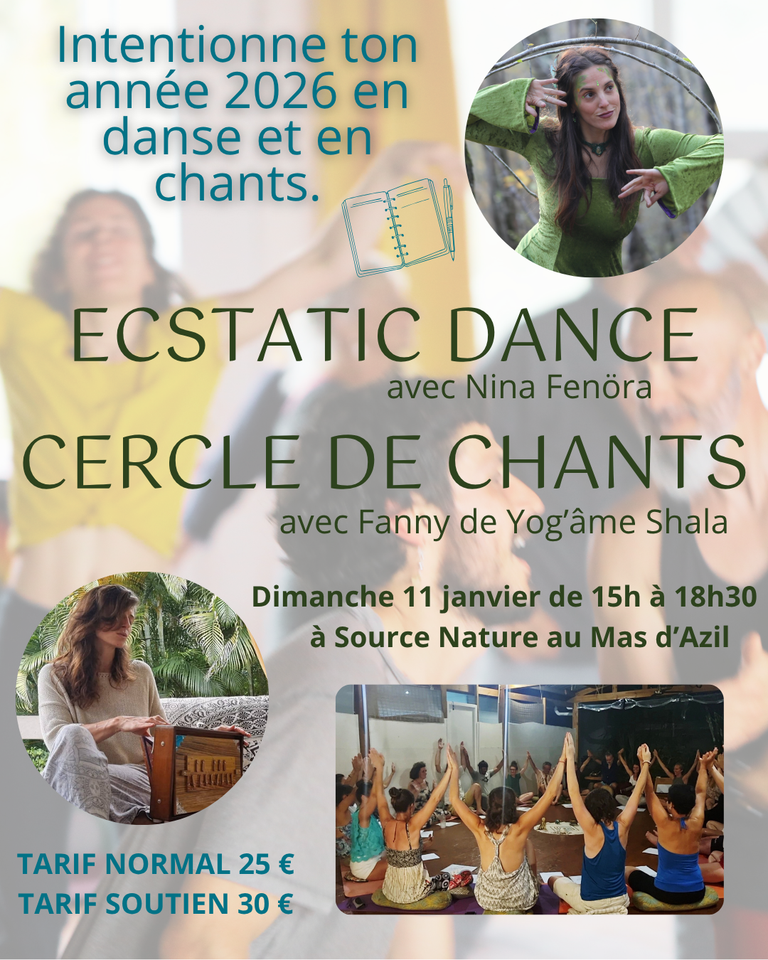Ecstatic Dance & Cercle de chants — Source Nature, Mas d'Azil