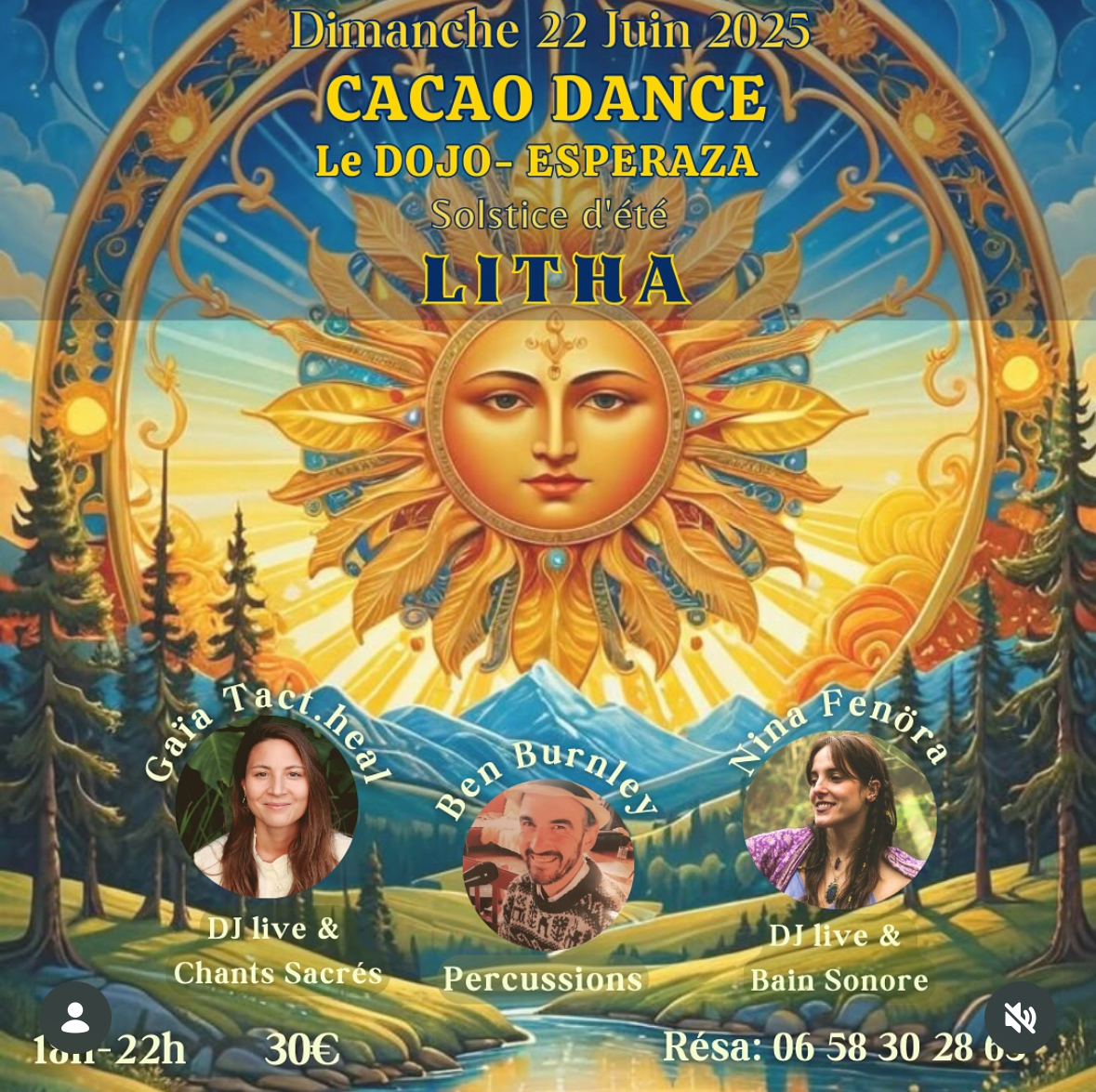 Litha — Cacao Dance Solstice d'été, Le Dojo Esperaza