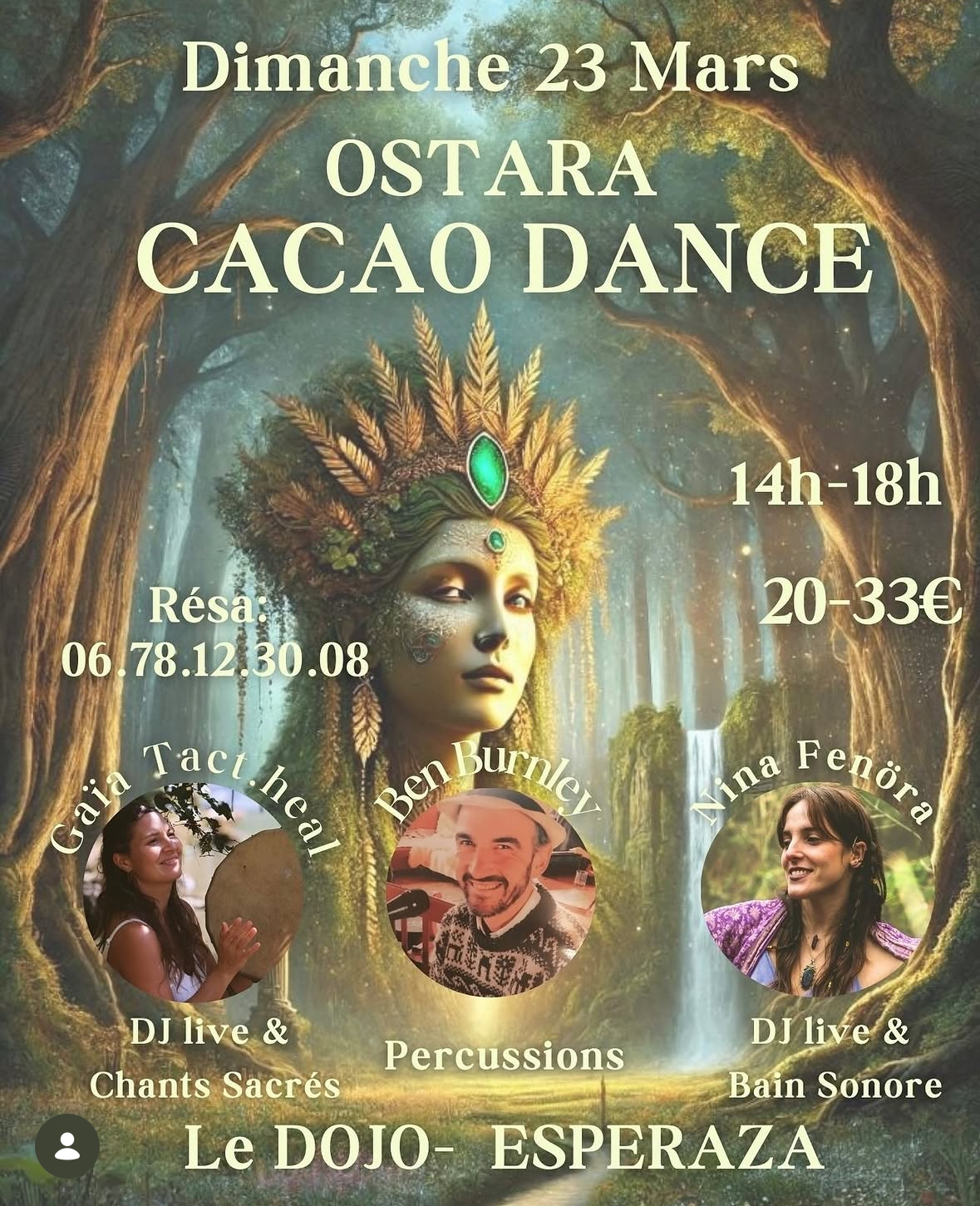 Ostara Cacao Dance — Le Dojo, Esperaza